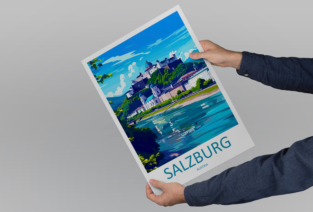 Salzburg Print Salzburg Home Décor Cityscape Art Print Salzburg Wall Art for Travel Enthusiast Gift Wall Hanging Salzburg Austria Poster Art