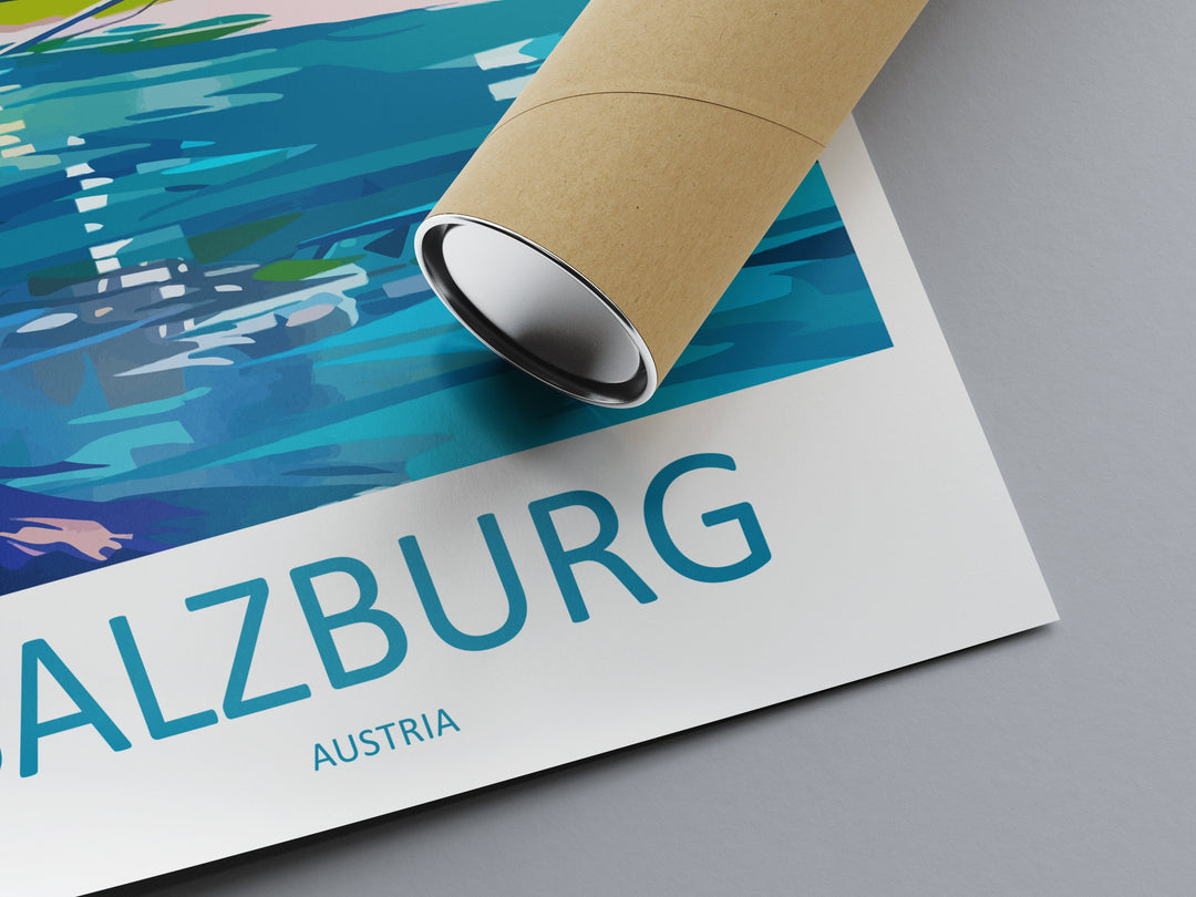 Salzburg Print Salzburg Home Décor Cityscape Art Print Salzburg Wall Art for Travel Enthusiast Gift Wall Hanging Salzburg Austria Poster Art