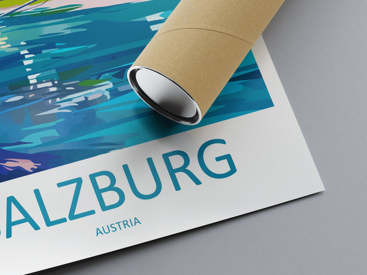 Salzburg Print Salzburg Home Décor Cityscape Art Print Salzburg Wall Art for Travel Enthusiast Gift Wall Hanging Salzburg Austria Poster Art
