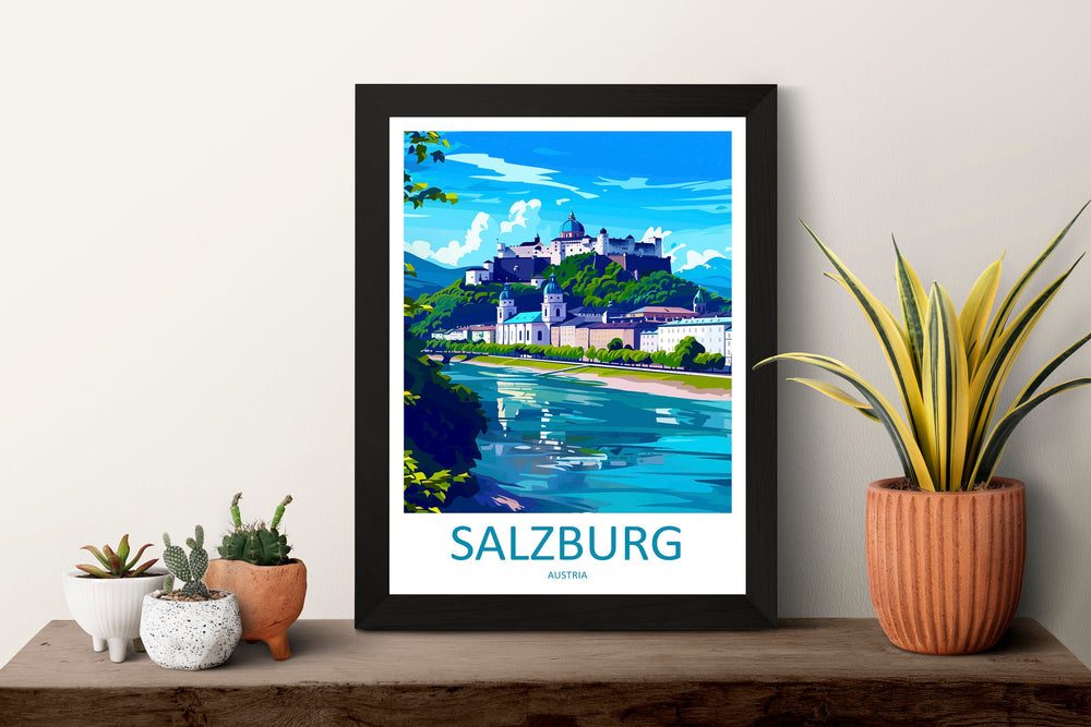 Salzburg Print Salzburg Home Décor Cityscape Art Print Salzburg Wall Art for Travel Enthusiast Gift Wall Hanging Salzburg Austria Poster Art