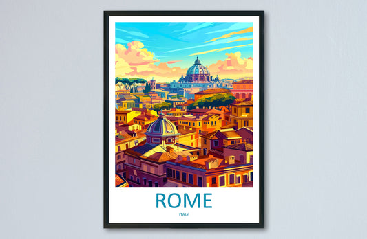 Rome Travel Print Wall Art Rome Wall Hanging Home Décor Rome Gift Art Lovers Italy Art Lover Gift Rome Print Italy Wall Art Decor