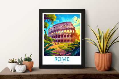 Rome Travel Print Wall Art Rome Wall Hanging Home Décor Rome Gift Art Lovers Italy Art Lover Gift Rome Print Italy Wall Art Decor