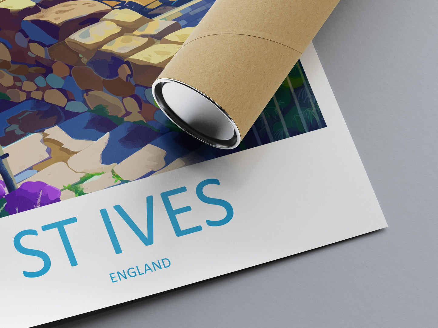 St Ives Travel Print Wall Art St Ives Wall Hanging Home Décor St Ives Gift Art Lovers Cornwall Art Lover Gift