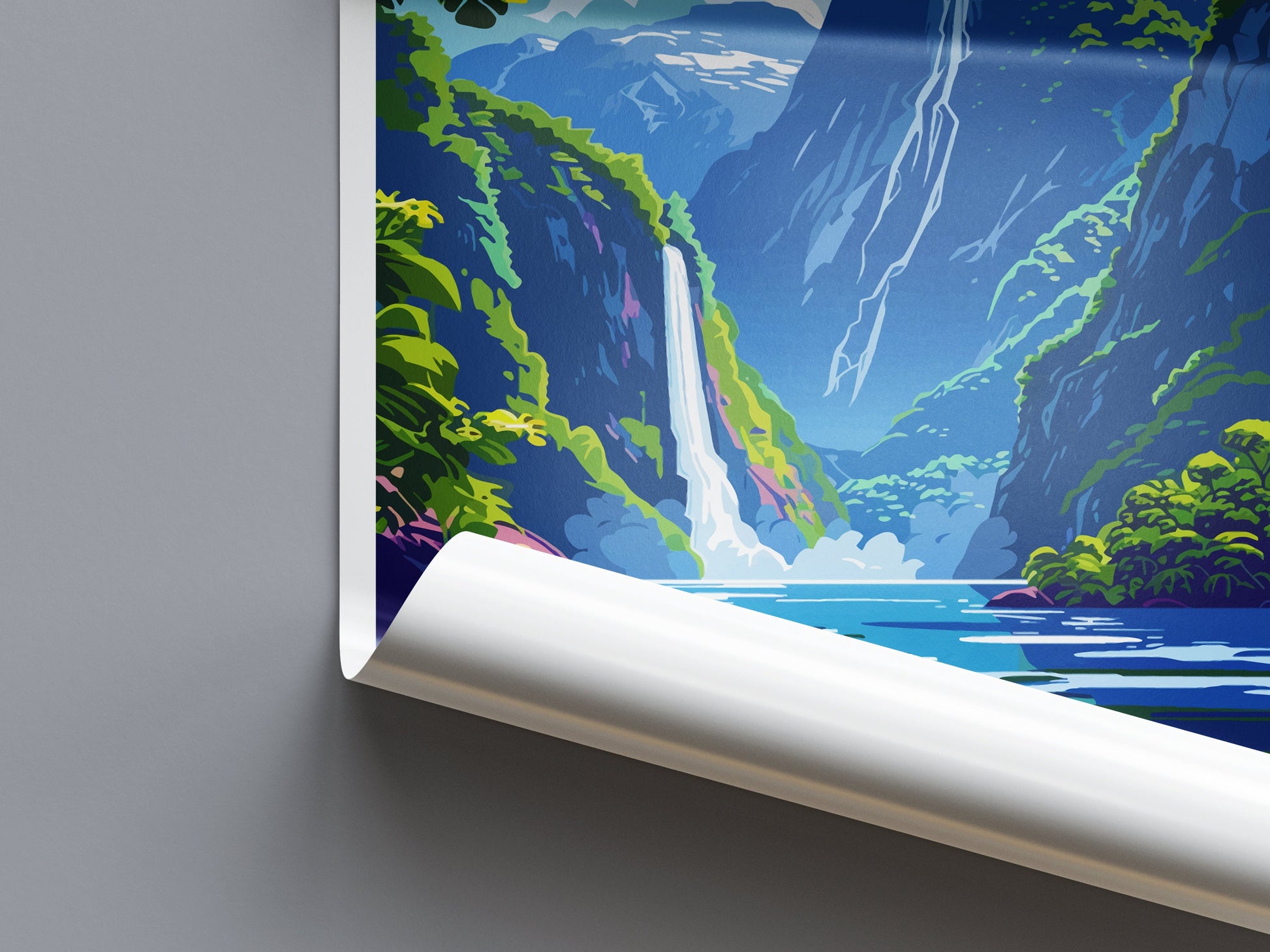 Milford Sound Travel Print Wall Art Milford Sound Wall Hanging Home Décor Milford Sound Gift Art Lovers New Zealand Art Lover Gift