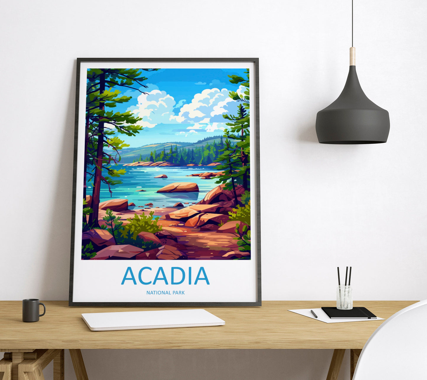 Acadia National Park Travel Print Wall Art Acadia National Park Wall Hanging Home Décor Acadia National Park Gift Art Lovers National Park