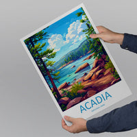 Acadia National Park Travel Print Wall Art Acadia National Park Wall Hanging Home Décor Acadia National Park Gift Art Lovers National Park