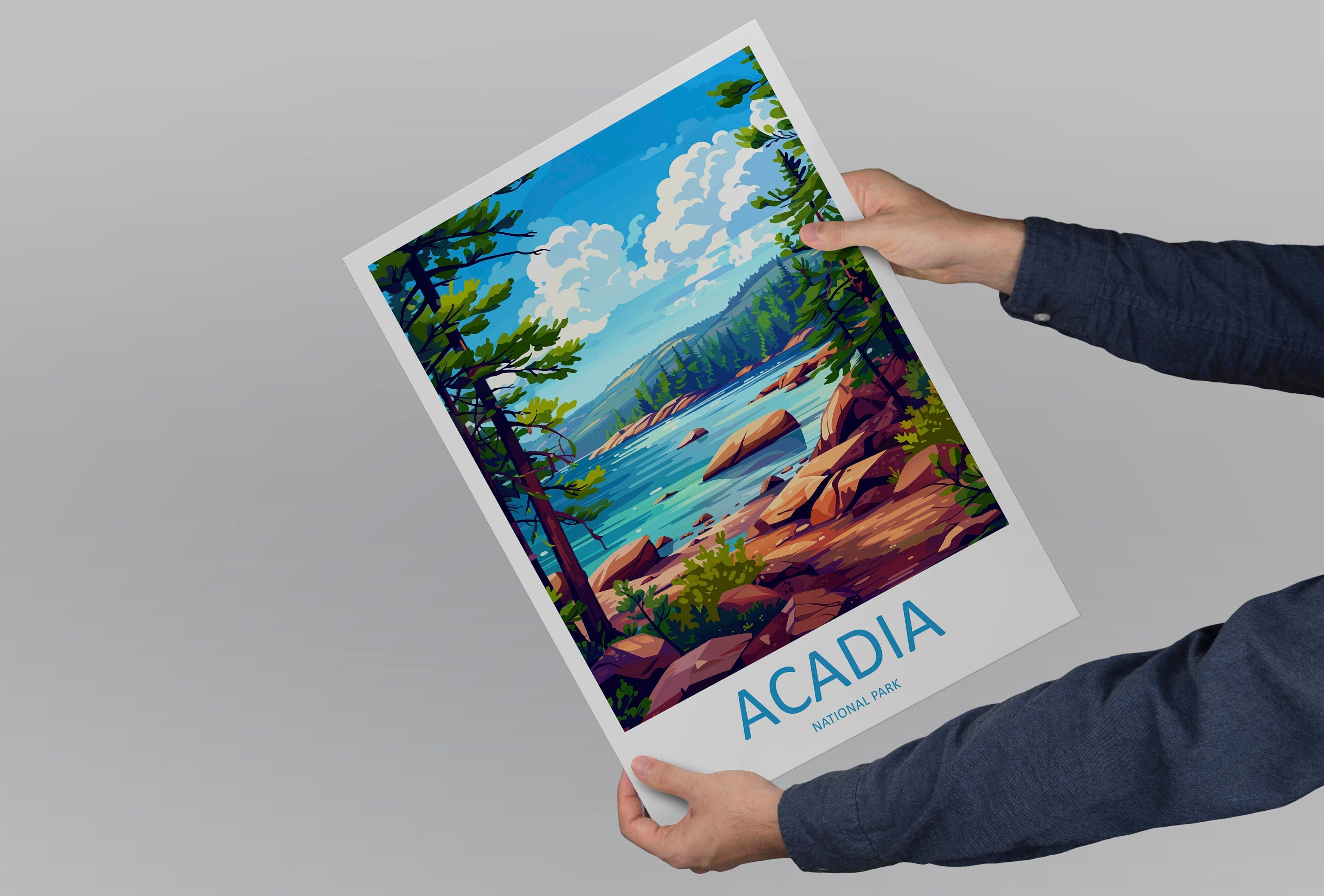 Acadia National Park Travel Print Wall Art Acadia National Park Wall Hanging Home Décor Acadia National Park Gift Art Lovers National Park