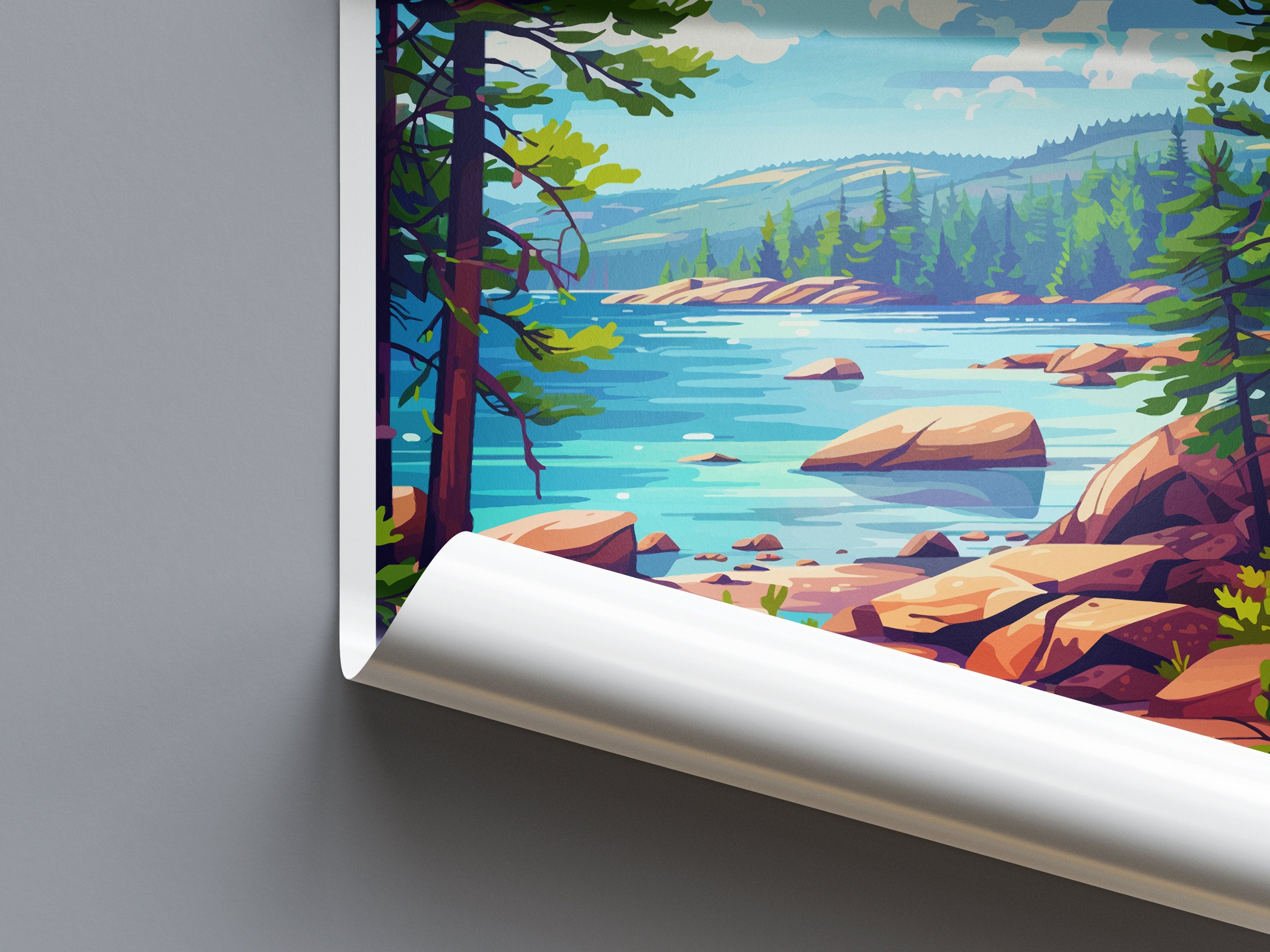 Acadia National Park Travel Print Wall Art Acadia National Park Wall Hanging Home Décor Acadia National Park Gift Art Lovers National Park