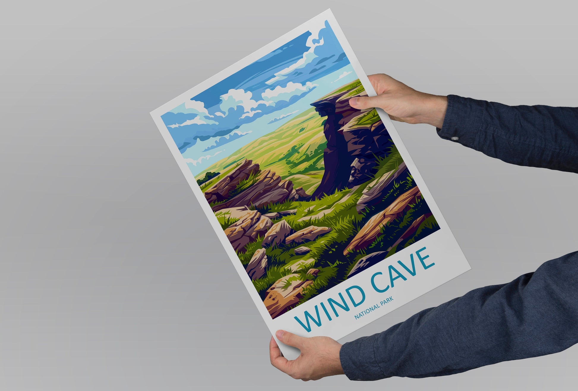 Wind Cave National Park Travel Print Wall Art Wind Cave National Park Wall Hanging Home Décor Wind Cave National Park