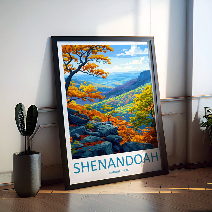 Shenandoah National Park Travel Print Wall Art Shenandoah National Park Wall Hanging Home Décor Shenandoah National Park Art Gift Poster