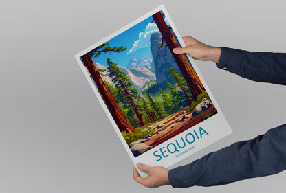 Sequoia National Park Travel Print Wall Art Sequoia Wall Hanging Home Décor Sequoia Gift Art Lovers California Art Lover Gift