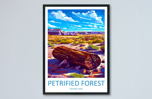 Petrified Forest National Park Travel Print Wall Art Petrified Forest Wall Hanging Home Décor Petrified Forest Gift Art Lovers Arizona Art