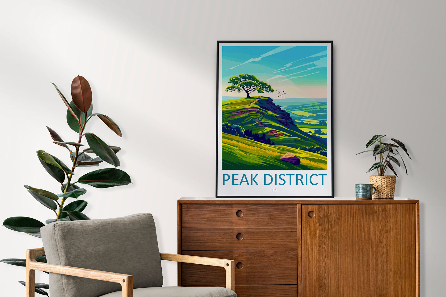 Peak District Print Peak District Home Decor Landscape Art Print Peak District Wall Art Nature Enthusiast Gift Wall Hanging Peak District UK