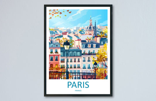 Paris Travel Print Wall Art Paris Wall Hanging Home Décor Paris Gift Art Lovers France Art Lover Gift Paris Print France Wall Art Décor