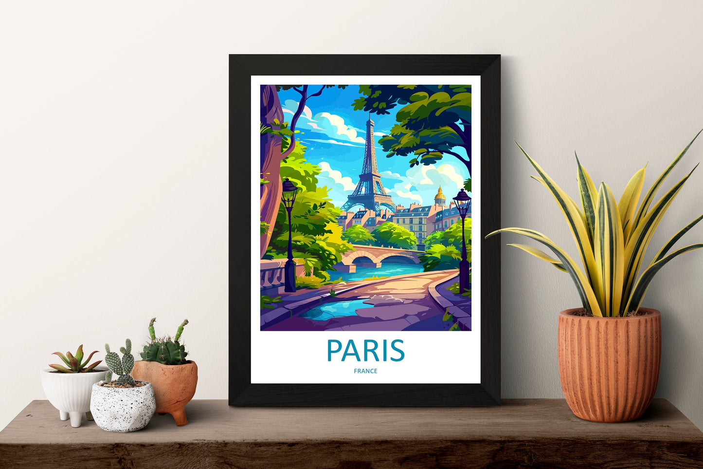 Paris Travel Print Wall Art Paris Wall Hanging Home Décor Paris Gift Art Lovers France Art Lover Gift Paris Print France Wall Art Décor