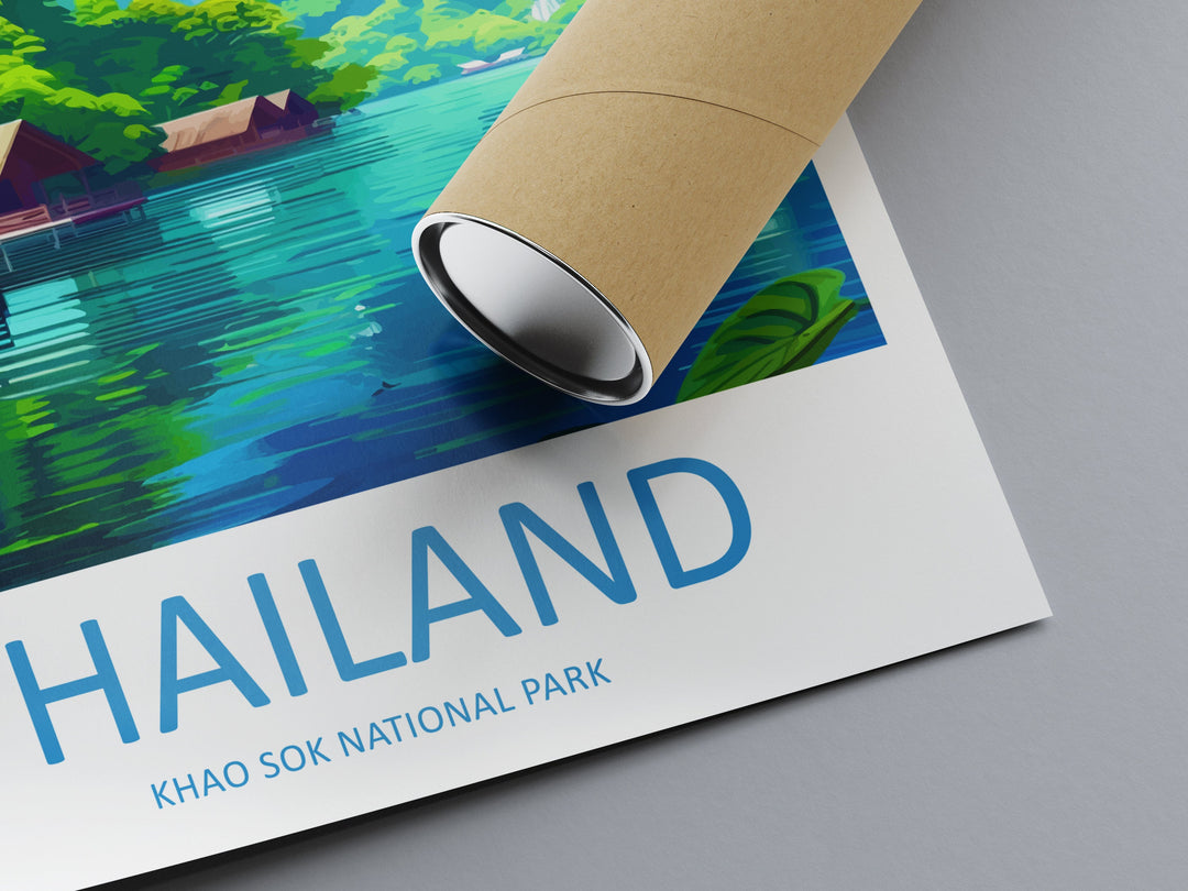 Khao Sok National Park Travel Print Wall Art Khao Sok Wall Hanging Home Decor Khao Sok Art Lovers Wall Art Thailand Travel Print Gift