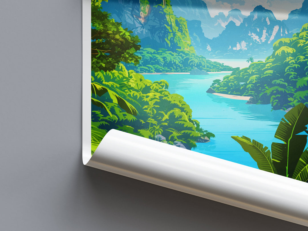 Khao Sok National Park Travel Print Wall Art Khao Sok Wall Hanging Home Decor Khao Sok Art Lovers Wall Art Thailand Travel Print Gift