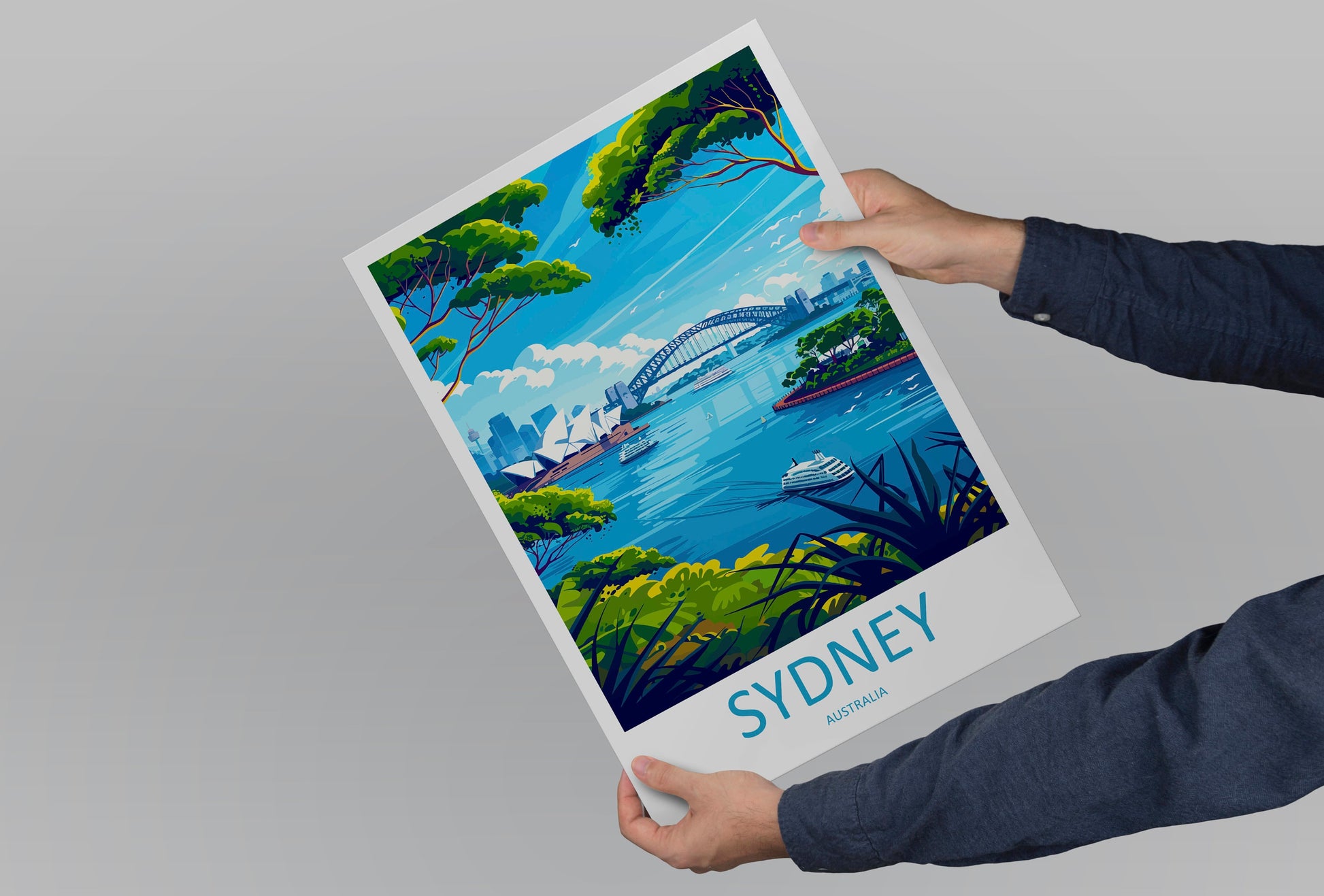 Sydney Opera House Travel Print Wall Art Sydney Wall Hanging Home Décor Sydney Gift Art Lovers Wall Art Australia Travel Print Opera House
