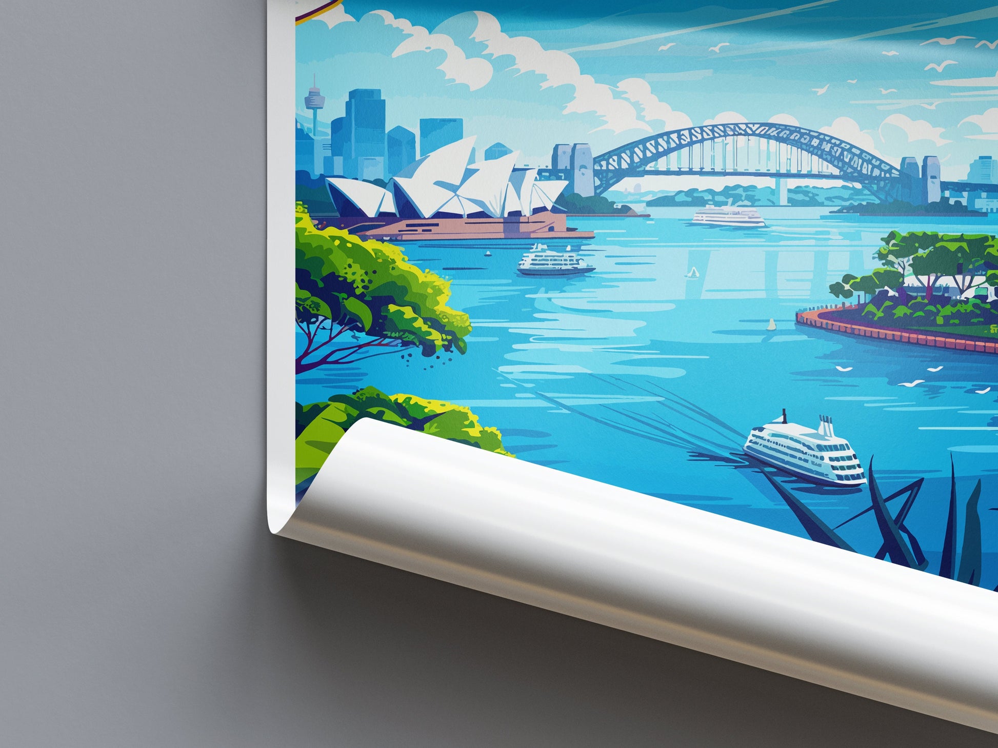 Sydney Opera House Travel Print Wall Art Sydney Wall Hanging Home Décor Sydney Gift Art Lovers Wall Art Australia Travel Print Opera House