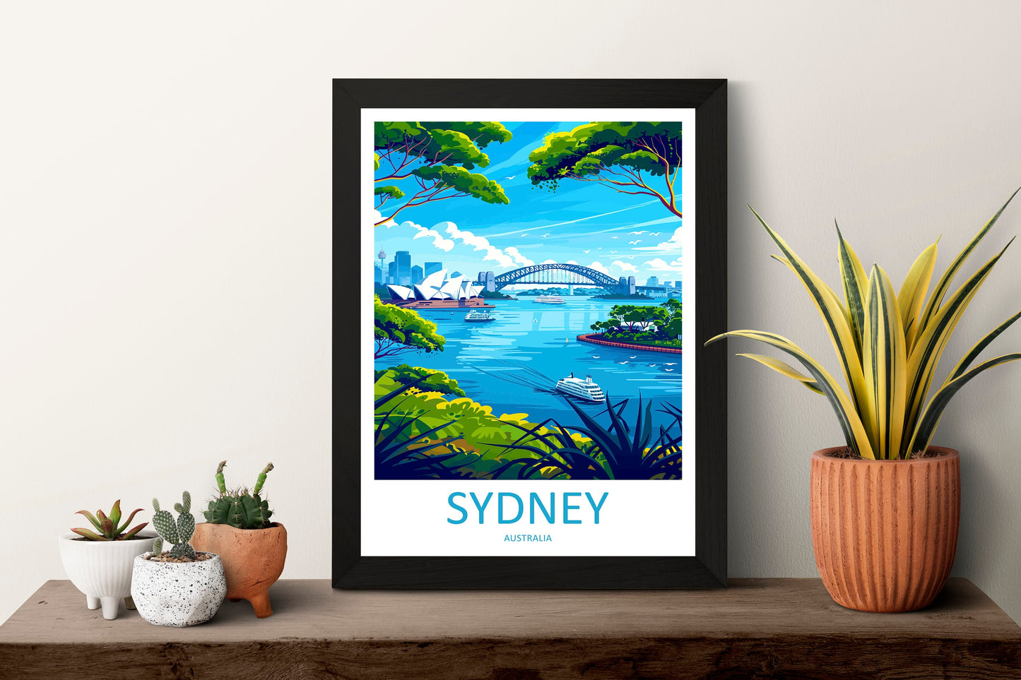 Sydney Opera House Travel Print Wall Art Sydney Wall Hanging Home Décor Sydney Gift Art Lovers Wall Art Australia Travel Print Opera House