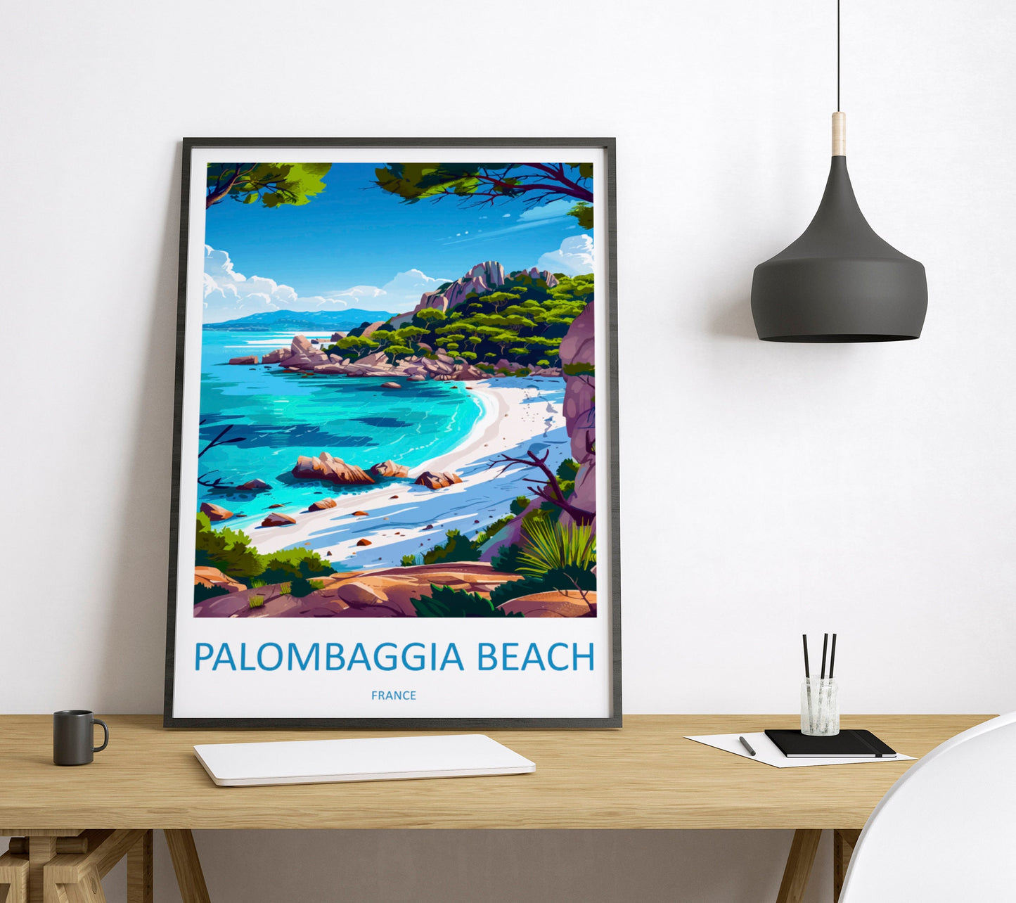 Palombaggia Travel Print Wall Art Palombaggia Wall Hanging Home Decor Palombaggia France Gift Art Lovers Wall Art Print Art Corsica Wall art