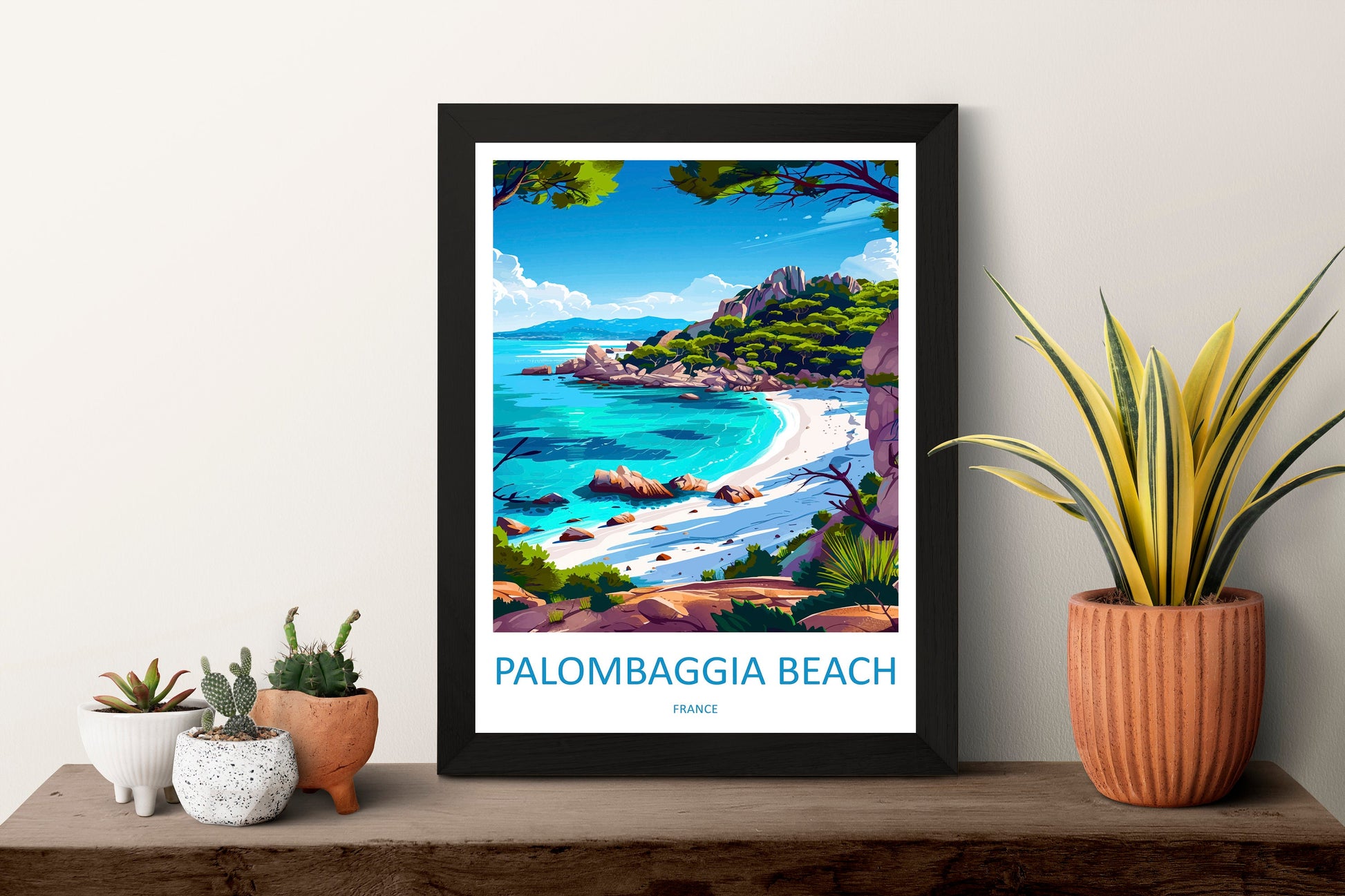 Palombaggia Travel Print Wall Art Palombaggia Wall Hanging Home Decor Palombaggia France Gift Art Lovers Wall Art Print Art Corsica Wall art