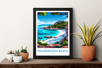 Palombaggia Travel Print Wall Art Palombaggia Wall Hanging Home Decor Palombaggia France Gift Art Lovers Wall Art Print Art Corsica Wall art