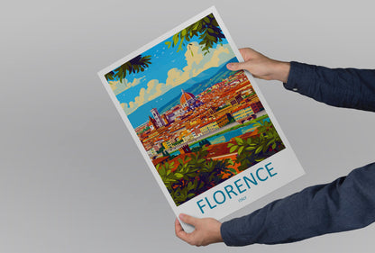 Florence Travel Print Wall Art Florence Italy Wall Hanging Home Decoration Florence Gift Art Lovers Wall Art Print Florence Italy Wall Print