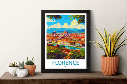 Florence Travel Print Wall Art Florence Italy Wall Hanging Home Decoration Florence Gift Art Lovers Wall Art Print Florence Italy Wall Print