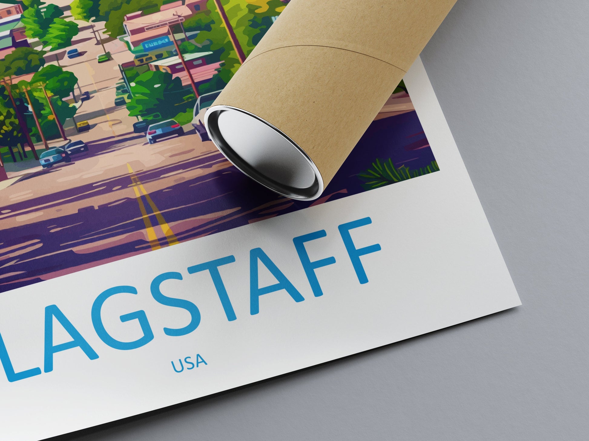Flagstaff Travel Print Wall Art Flagstaff Wall Hanging Home Décor Flagstaff Gift Art Lovers Arizona Art Lover Gift Arizona Travel Print