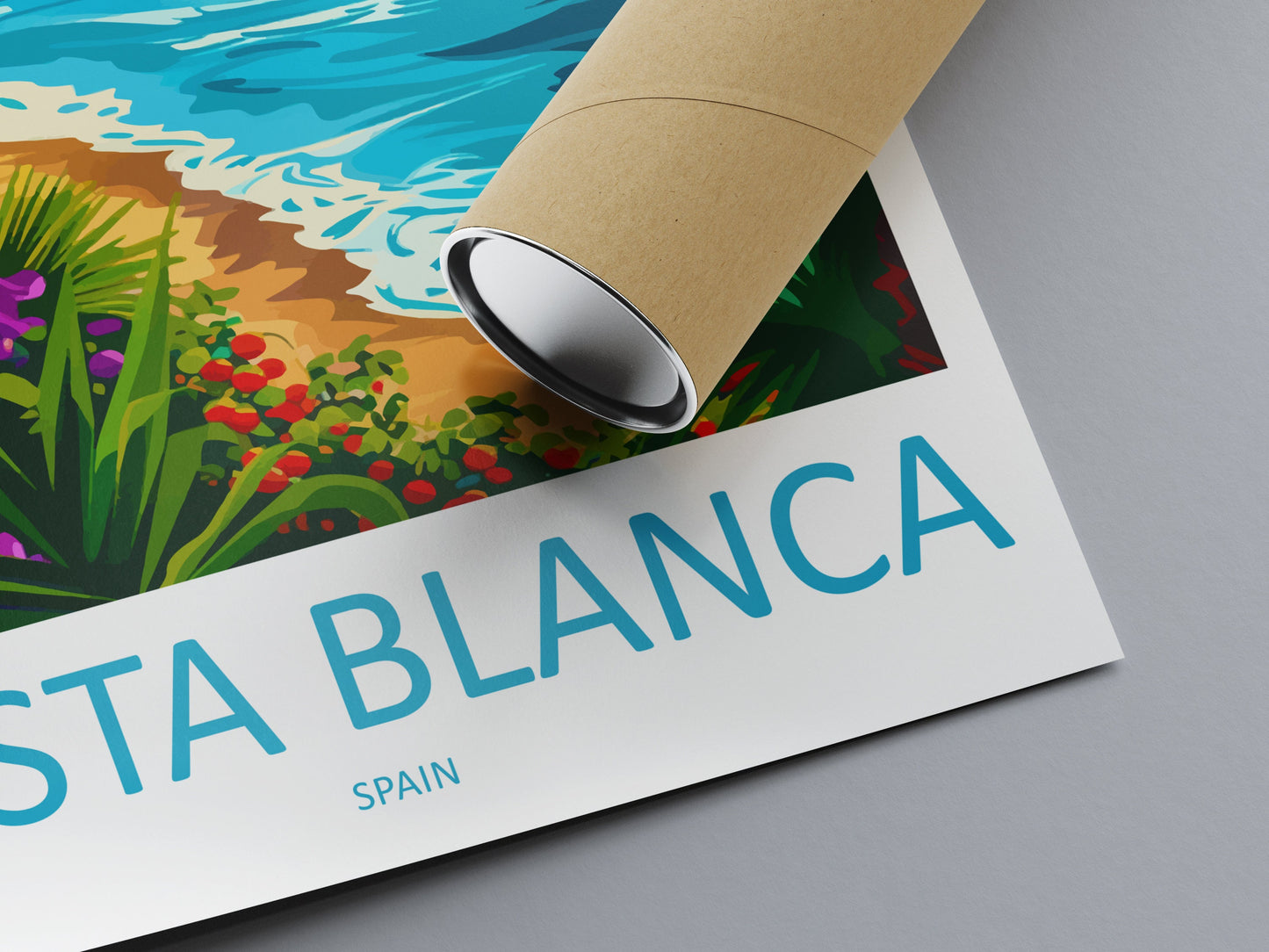 Costa Blanca Travel Print Wall Art Costa Blanca Wall Hanging Home Décor Costa Blanca Gift Art Lovers Spain Art Lover Gift Costa Blanca Print