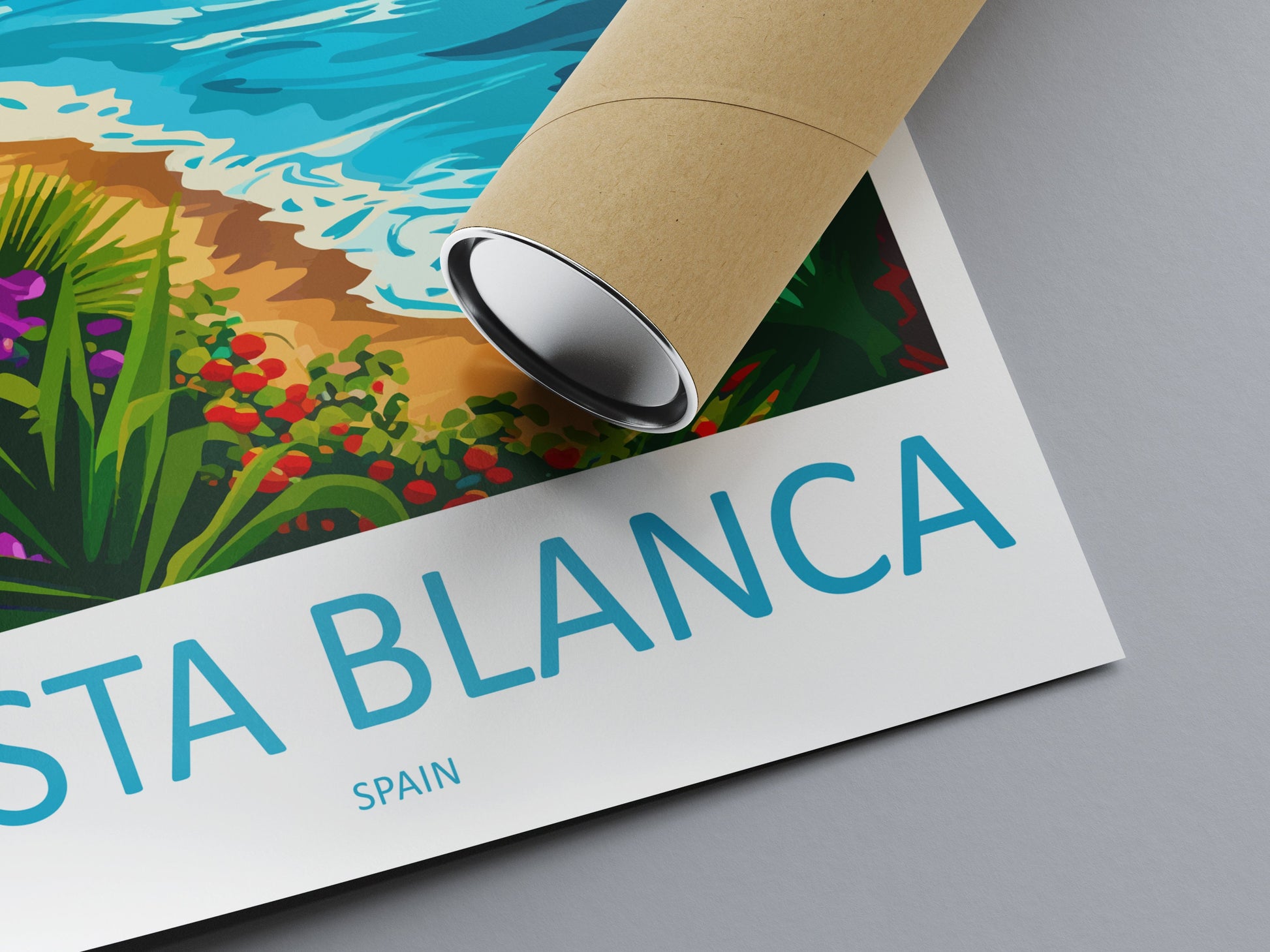 Costa Blanca Travel Print Wall Art Costa Blanca Wall Hanging Home Décor Costa Blanca Gift Art Lovers Spain Art Lover Gift Costa Blanca Print