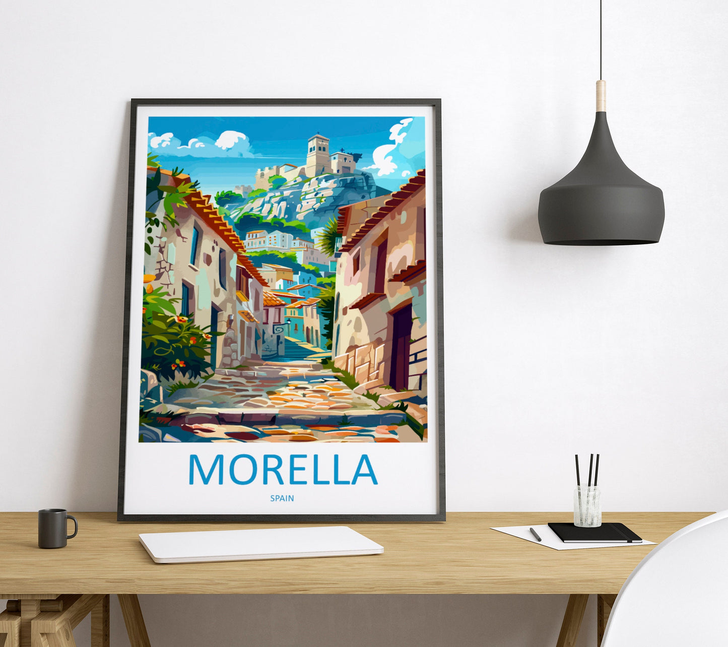 Morella Travel Print Wall Art Morella Wall Hanging Home Décor Morella Gift Art Lovers Spain Art Lover Gift Morella Print Spain Wall Art