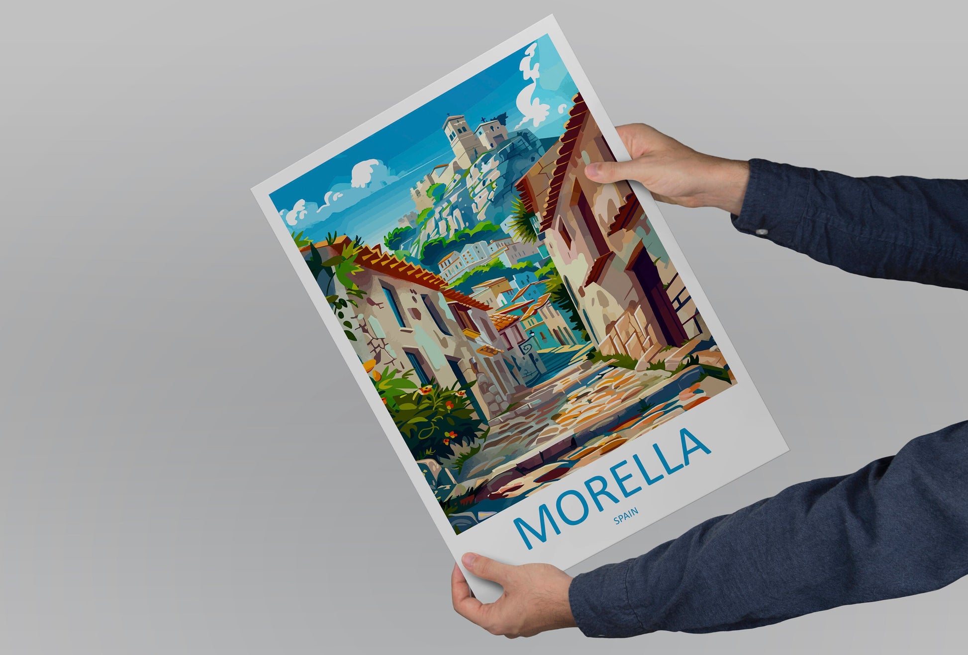 Morella Travel Print Wall Art Morella Wall Hanging Home Décor Morella Gift Art Lovers Spain Art Lover Gift Morella Print Spain Wall Art