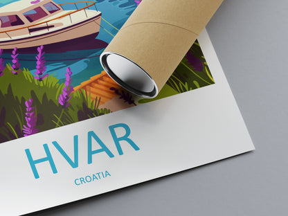 Hvar Travel Print Hvar Home Décor Croatia Island Art Print Hvar Wall Print For Croatia Gift Wall Hanging Hvar Artwork Hvar Harbour Décor