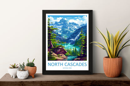 North Cascades National Park Travel Print Wall Art North Cascades National Park Wall Hanging Home Décor North Cascades National Park Gift