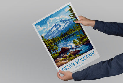 Lassen Volcanic National Park Travel Print Wall Art Lassen Volcanic Wall Hanging Home Décor Lassen Volcanic Gift Art Lovers California Art