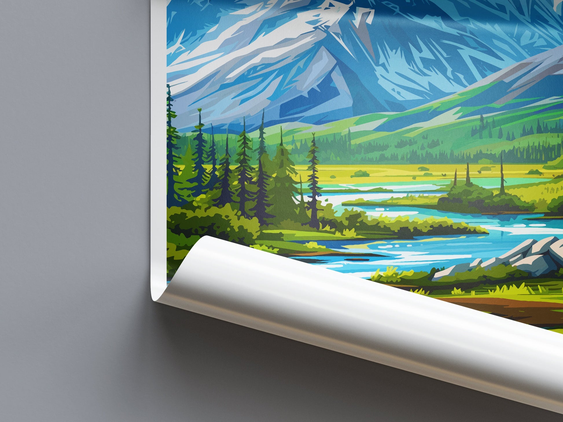 Katmai National Park Travel Print Wall Art Katmai Wall Hanging Home Décor Katmai Gift Art Lovers Alaska Art Lover Gift Katmai National Park