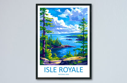 Isle Royale National Park Travel Print Wall Art Isle Royale National Park Wall Hanging Home Décor Isle Royale National Park Gift Art