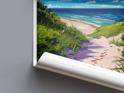 Indiana Dunes Travel Print Wall Art Indiana Dunes Wall Hanging Home Decor National Park Gift Indiana Dunes Lovers National Park Art