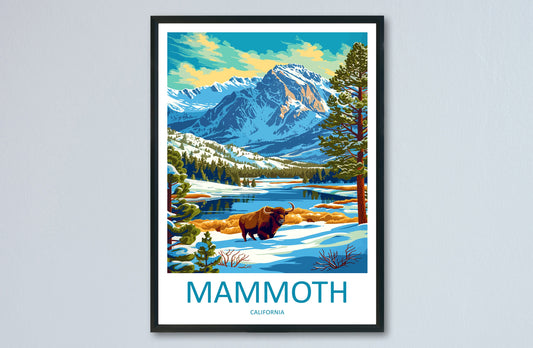 Lake Mammoth Travel Print Wall Art Lake Mammoth Wall Hanging Home Décor Lake Mammoth Gift Art Lovers California Art Lover Gift