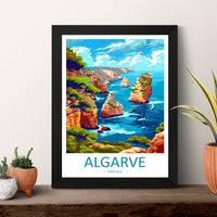 Algarve Travel Print Wall Art Algarve Wall Hanging Home Décor Algarve Gift Art Lovers Portugal Art Lover Gift Algarve Wall Décor Algarve Art