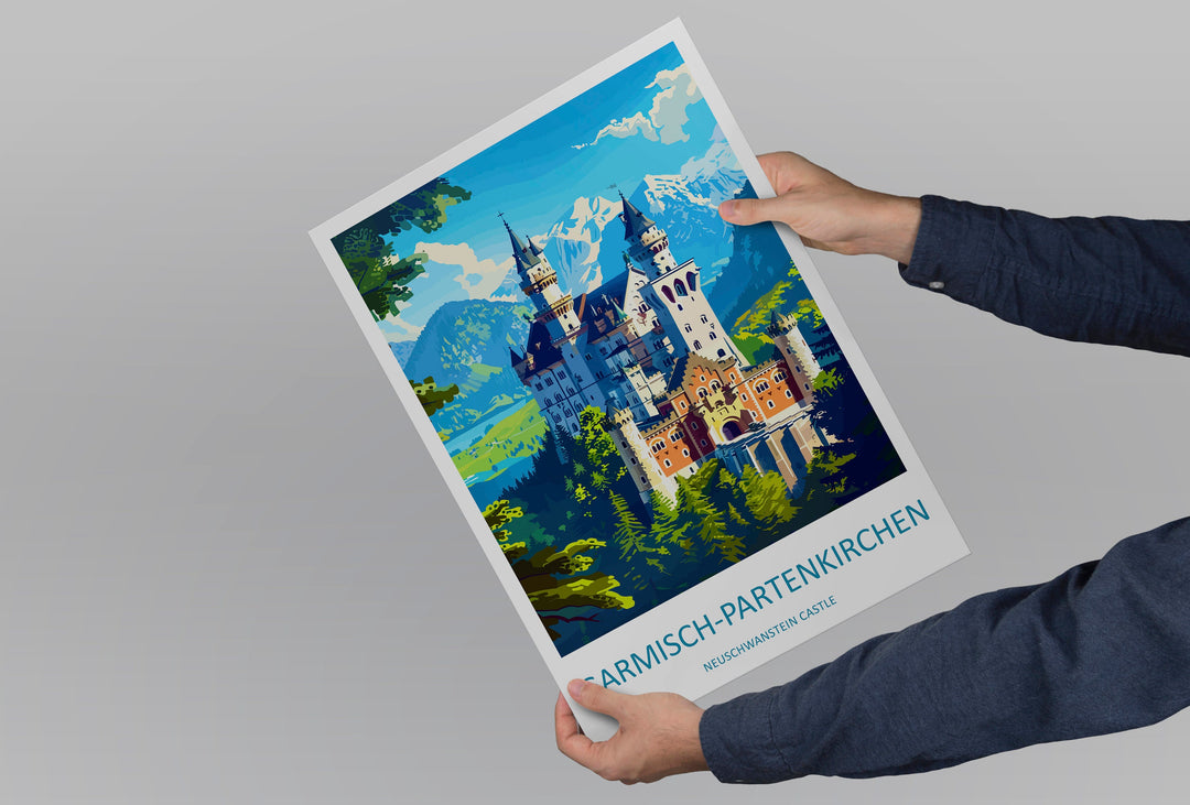 Garmisch-Partenkirchen Travel Print Wall Art Garmisch-Partenkirchen Wall Hanging Home Décor Garmisch-Partenkirchen Gift Art Lovers Germany