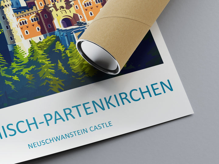 Garmisch-Partenkirchen Travel Print Wall Art Garmisch-Partenkirchen Wall Hanging Home Décor Garmisch-Partenkirchen Gift Art Lovers Germany