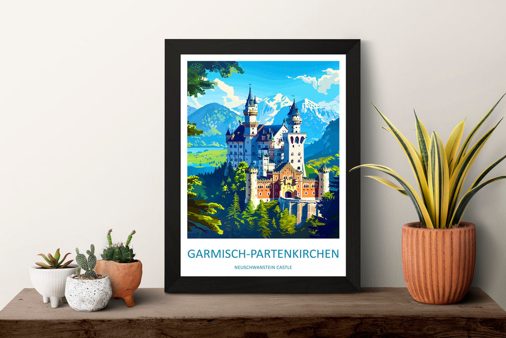 Garmisch-Partenkirchen Travel Print Wall Art Garmisch-Partenkirchen Wall Hanging Home Décor Garmisch-Partenkirchen Gift Art Lovers Germany