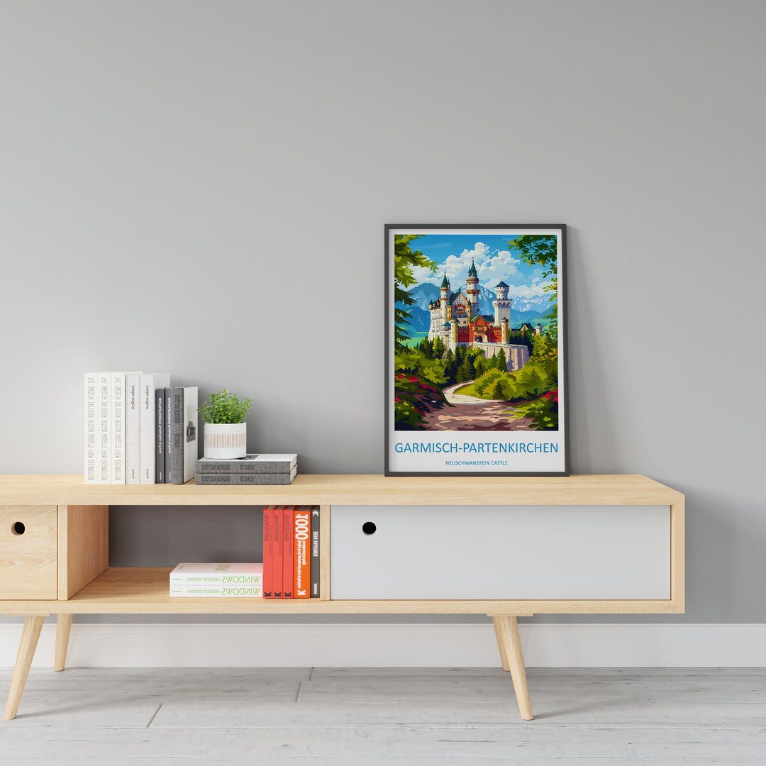 Garmisch-Partenkirchen Travel Print Wall Art Garmisch-Partenkirchen Wall Hanging Home Décor Garmisch-Partenkirchen Gift Art Lovers Germany