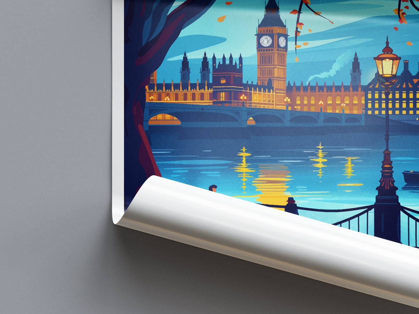 London Travel Print Wall Art London Wall Hanging Home Décor London Gift Art Lovers England Art Lover Gift London Travel Gift