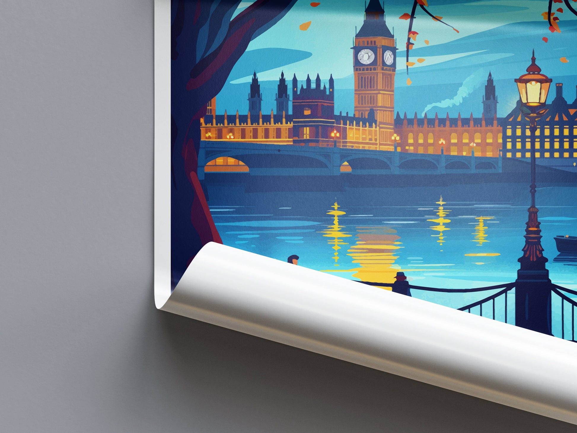 London Travel Print Wall Art London Wall Hanging Home Décor London Gift Art Lovers England Art Lover Gift London Travel Gift