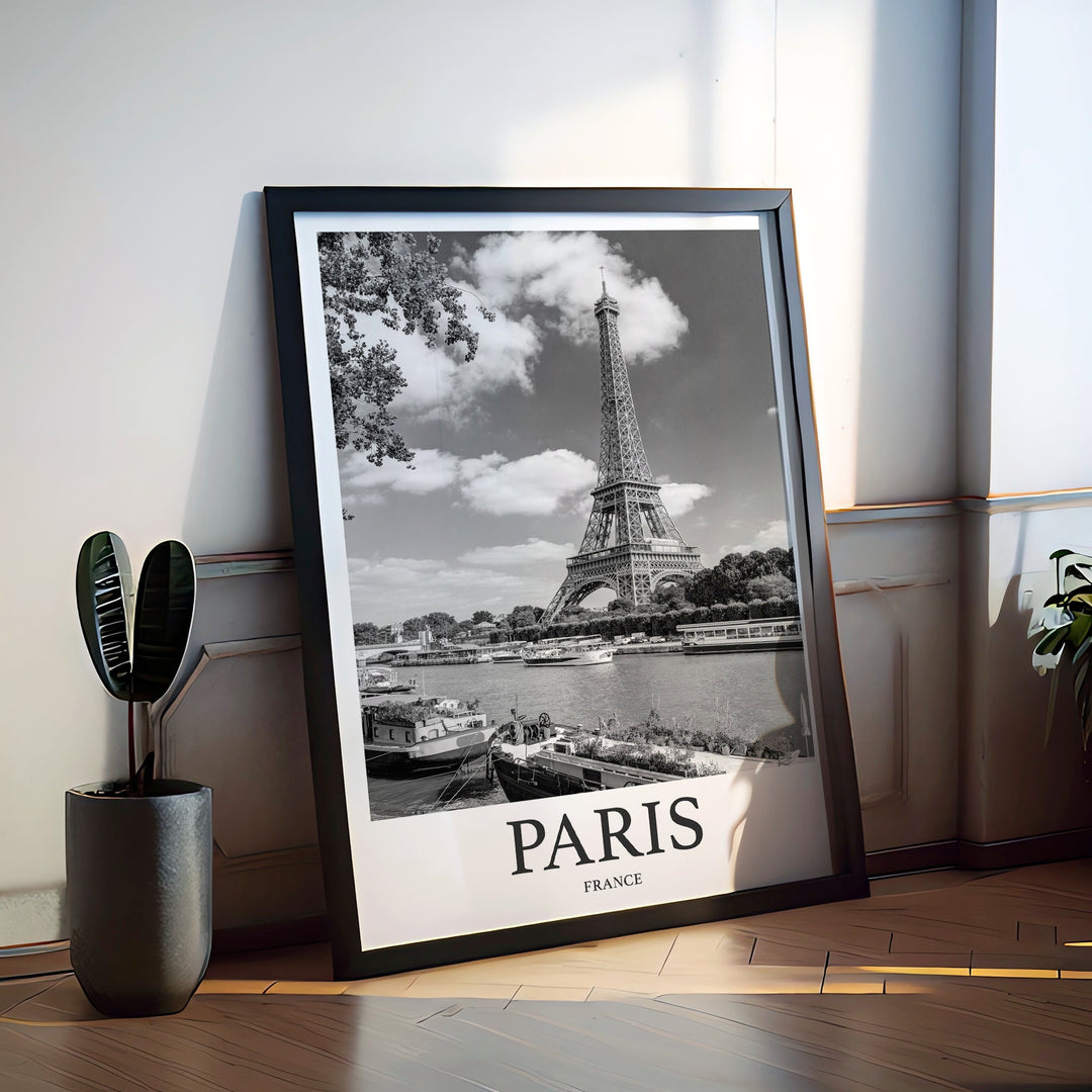 Paris Photo Print of Eiffel Tower Travel Photo Hanging Decor Photo Travel Art Gift For Travel Artwork Wall Art Framed Photo Travel Print