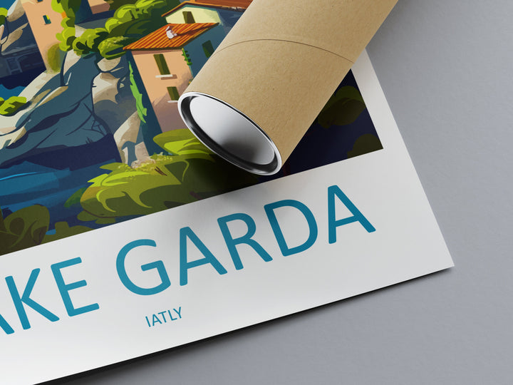 Lake Garda Travel Print Wall Art Lake Garda Wall Hanging Home Decoration Lake Garda Gift Art Lovers Wall Art Print Art Lake Garda Travel Art